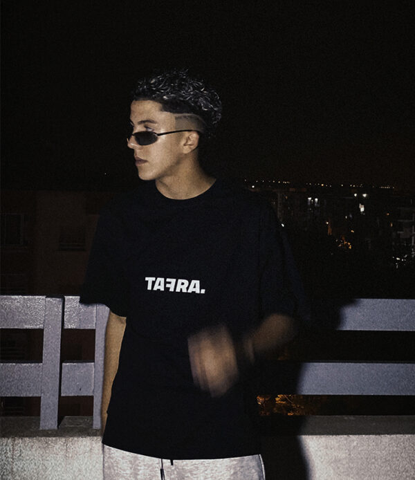 tafra clothes - black oversized t-shirt - the silent evolution - Image 4